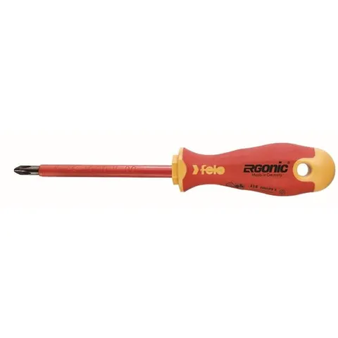 Wkrętak krzyżowy PH0 - Ergonic VDE izolowany 1000V; FL41400190 FELO