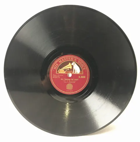 Paul Robeson All Through The Night / Still Night, Holy Night B8668 HMV
