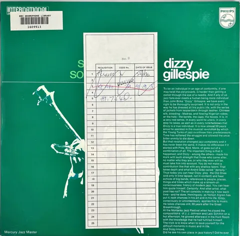 Dizzy Gillespie Something Old Something New LP 63362412 EX