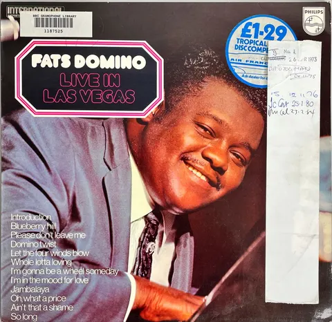 Fats Domino Live In Las Vegas LP 6336217 EX-