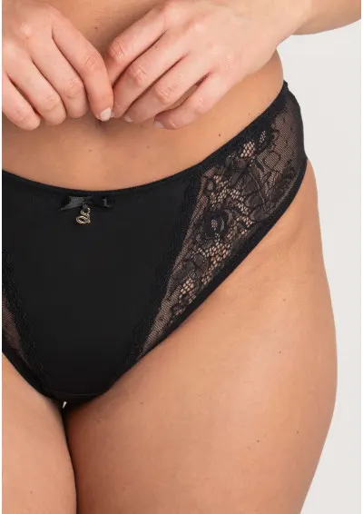 Samanta - Brazyliany Samanta M300 antracytowy L Czarny