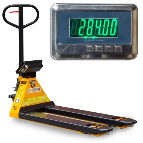 VIBER-SYSTEM P2500W Wózek paletowy, paleciak z wagą 2500 kg