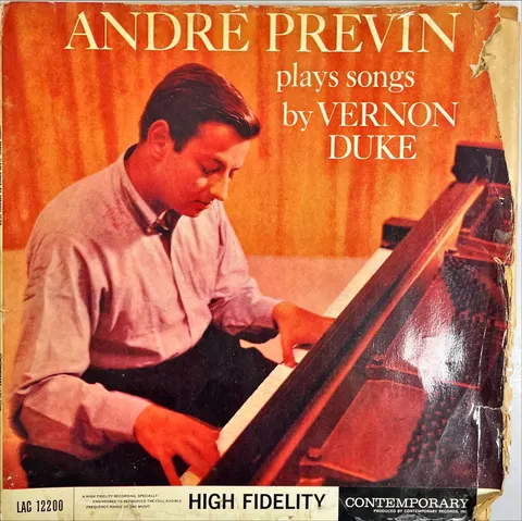 André Previn André Previn Plays Songs By Vernon Duke LP LAC12200 VG+