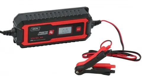 Prostownik Samochodowy Ideal Praktik Charger 4 LCD 6/12V - WET GEL MF AGM EFB