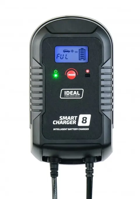 Prostownik Samochodowy Ideal SMART CHARGER 8 LCD 6/12V - WET GEL MF AGM EFB