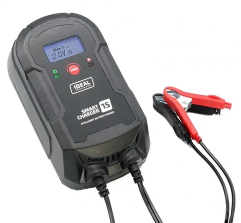 Prostownik Samochodowy Ideal SMART CHARGER 15 LCD 12/24V - WET GEL MF AGM EFB