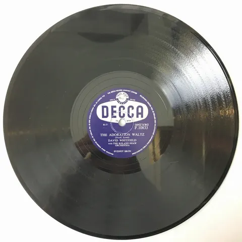 David Whitefield The Adoration Waltz / If I Lost You F10833 Decca