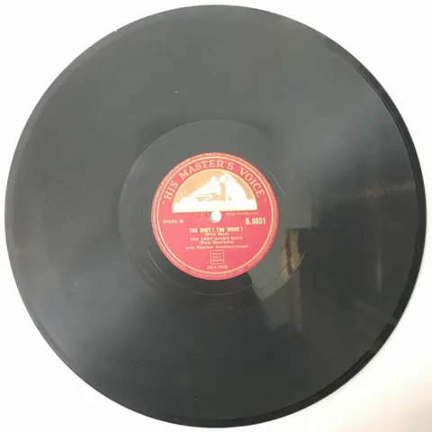 The Deep River Boys Too Whit! Too Whoo! / That Lucky Old Sun B9851 HMV