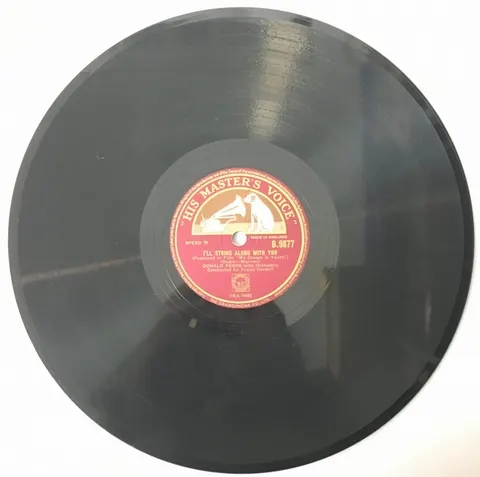 Donald Peers I'll String Along With You / Dear Hearts and Gentle People B9877 HMV