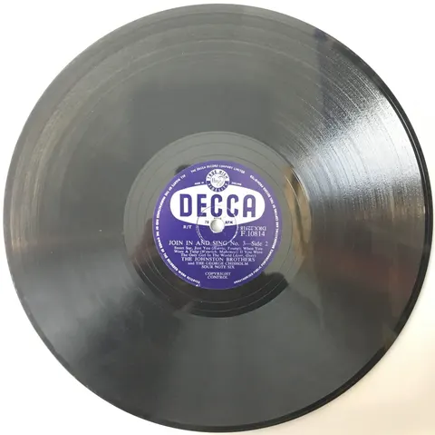 The Johnston Brothers Join in and Sing no.3 F10814 Decca