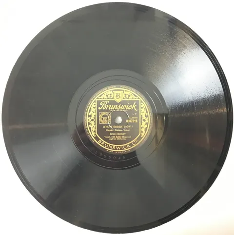 Bing Crosby Who's Sorry Now? / When Day is Done 3875 Brunswick