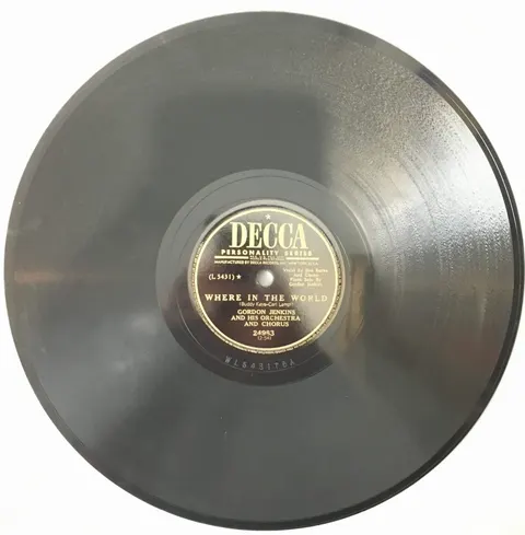 Gordon Jenkins Where in The World / Bewitched 24983 Decca