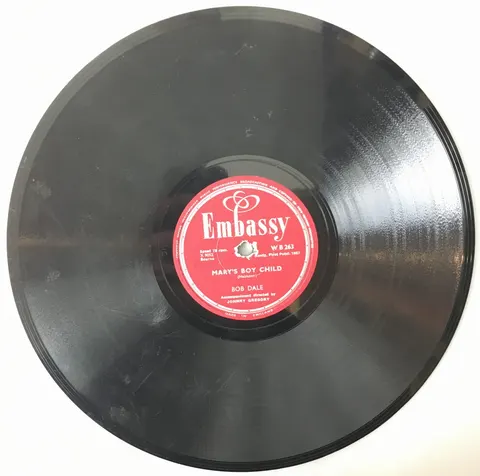 Bob Dale Mary's Boy Child / A Night To Remember WB263 Embassy