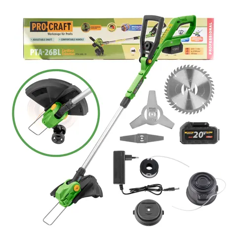 PROCRAFT Podkaszarka akumulatorowa PTA-26BL