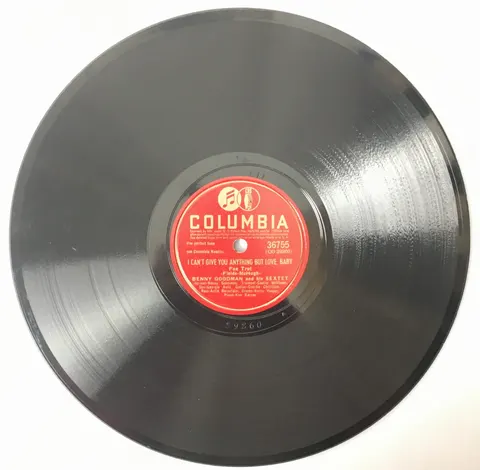 Benny Goodman Orch. I Can't Give You Anything But Love, Baby / Fiesta in Blue 36755 Columbia