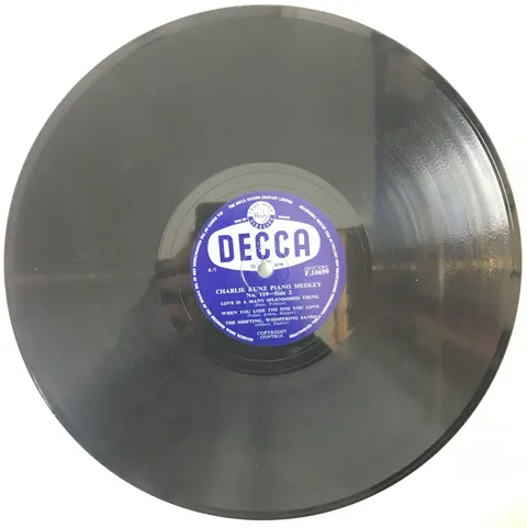 Charlie Kunz Piano Medley No. 119 F10699 Decca