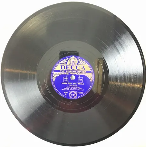 Louis Armstrong Shadrack / Jonah And The Whale F6835 Decca