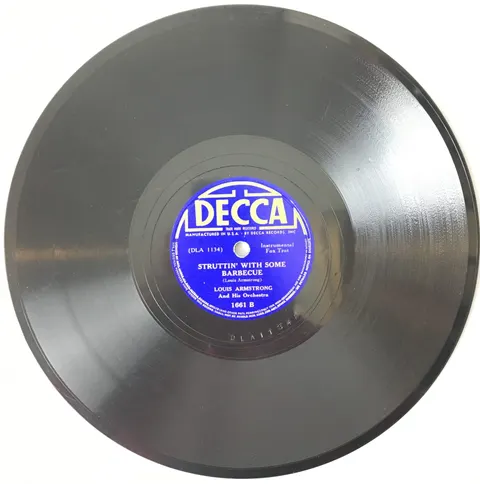Louis Armstrong Struttin' With Some Barbecue / Let That be a Lesson to You 1661 Decca