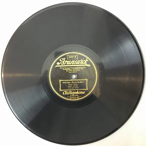 Nick Lucas If You Hadn't Gone Away / Brown Eyes 2961 Brunswick