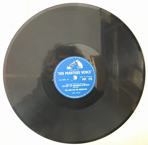 Joe Loss Quickstep, Lullaby of Broadway / Fox-trot, My Unfinished Symphony POP275 HMV