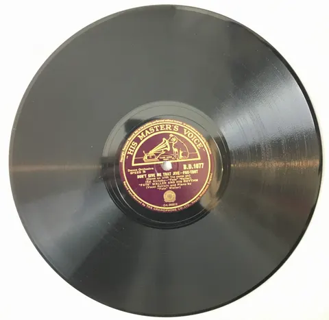 Fats Waller Rhythm You must be losing your Mind / Don´t give me that Jive BD1077 HMV