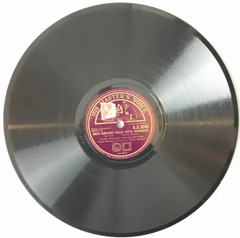 Fats Waller Rhythm Dinah / When Somebody Think You're Wonderful BD5040 HMV