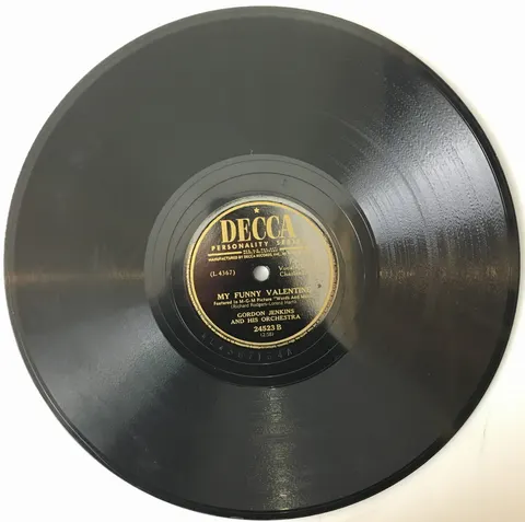 Gordon Jenkins My Funny Valentine / Temptation 24523 Decca