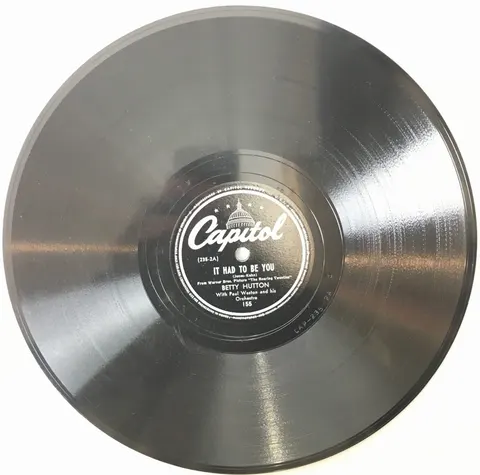 Betty Hutton His Rocking Horse Ran Away 155 Capitol