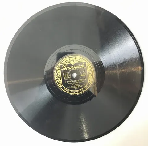 Al. Jolson Let Me Sing and I'm Happy / If I Only Had a Match 3866 Brunswick