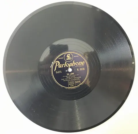 The Five Smith Brothers So Long I Ain't Gonna Grieve R3378 Parlophone