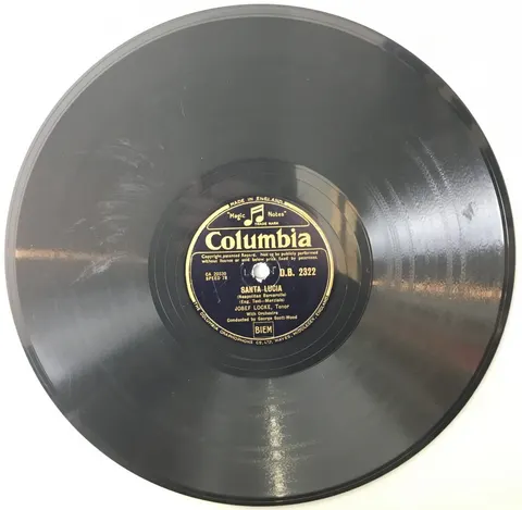 Josef Locke Come Back To Sorrento / Santa Lucia DB2322 Columbia