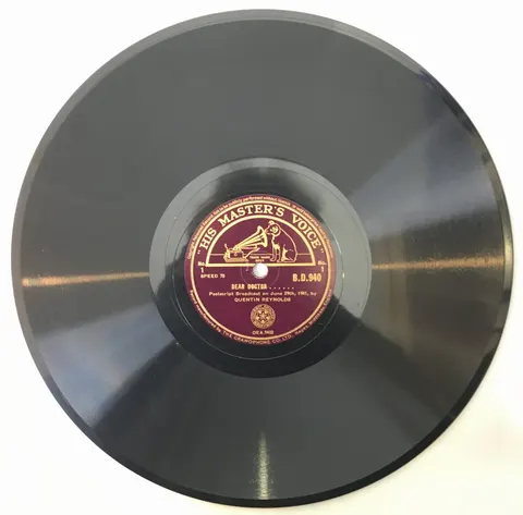 Quentin Reynolds Dear Doctor No. 1 / No. 2 BD940 HMV