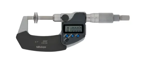 Mikrometr telerzykowy Digimatic IP65 0-25 mm, talerzykowy 20 mm z nieobrotowym wrzecionem Mitutoyo 369-350-30