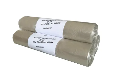 Worki na odpady 35l bezbarwne 25szt.