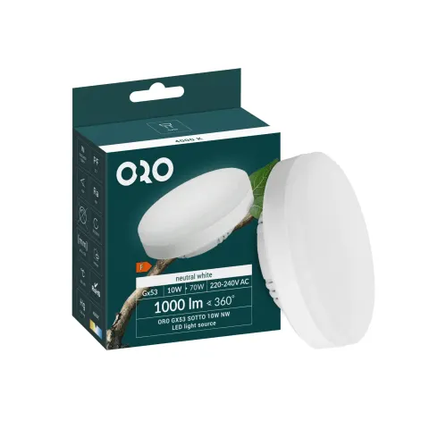 Żarówka LED GX53 10 W 1000 lm o neutralnej barwie światła