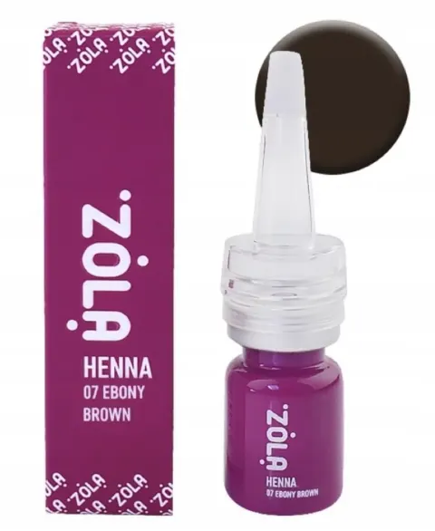 ZOLA Henna do koloryzacji brwi 10g - 07 ebony brown
