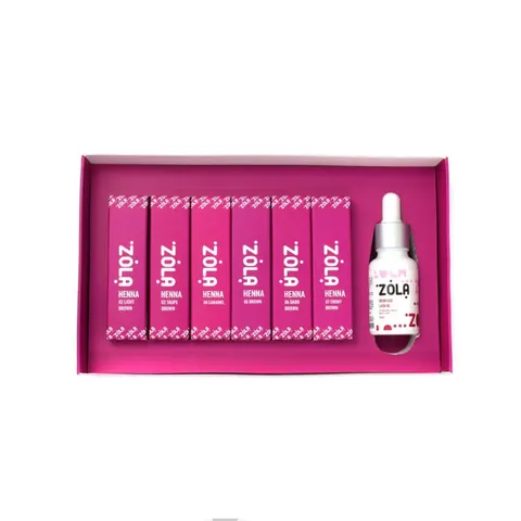 ZOLA Brow Box Mini zestaw henny pudrowej 5g