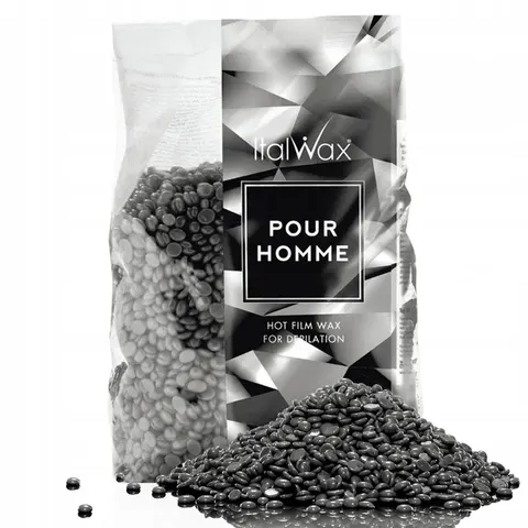 ItalWax POUR HOMME BLACK wosk do depilacji - 1000g
