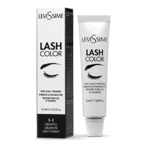 Levissime Farba do brwi i rzęs LASH COLOR 15ml - 1.1 GRAPHITE