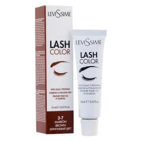 Levissime Farba do brwi i rzęs LASH COLOR 15ml - 3.7 BROWN