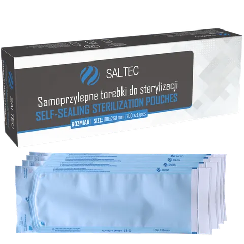SALTEC Torebki Do Sterylizacji 100 x 260 mm 200 szt