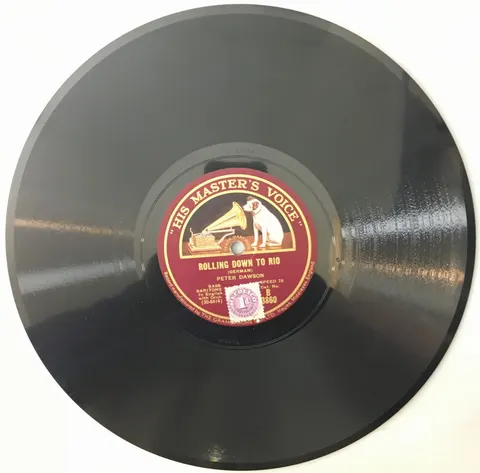 Peter Dawson Old Jim's Christmas Hymn / Rolling Down to Rio B3860 HMV
