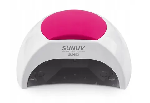 SUNUV Lampa UV/LED do Manicure SUN2C Biała 48W z Lustrzanym Dnem