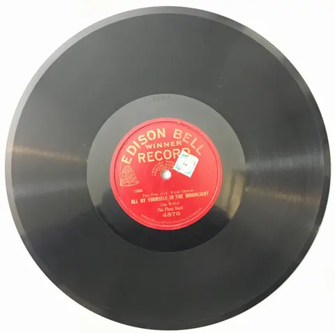 The Plaza Band For Old Times' Sake / All By Yourself in The Moonlight 4876 Edison Bell