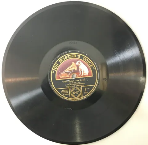 Stewart Gardner Four Indian Love Lyrics E180 HMV