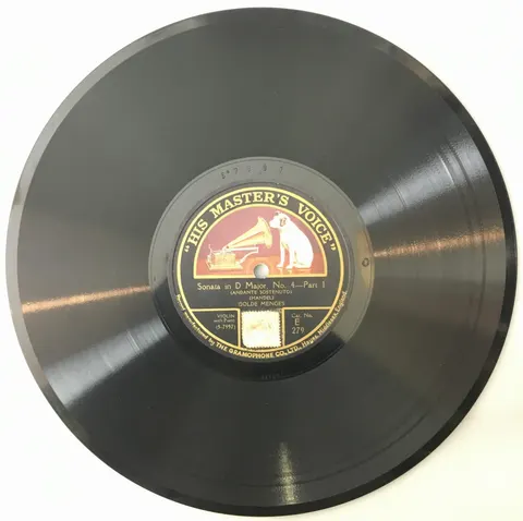 Isolde Menges Sonata in D Major No. 4 part 1, 2 E279 HMV