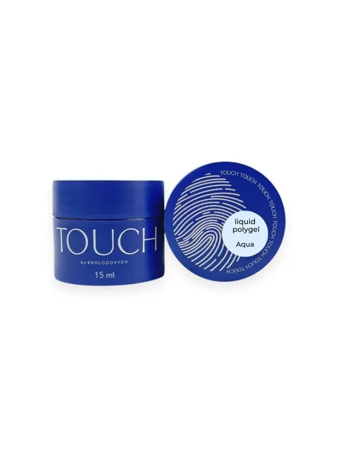 TOUCH Neon Liquid polygel Aqua - blękitny płynny akrylożel, 15 ml (SALE)
