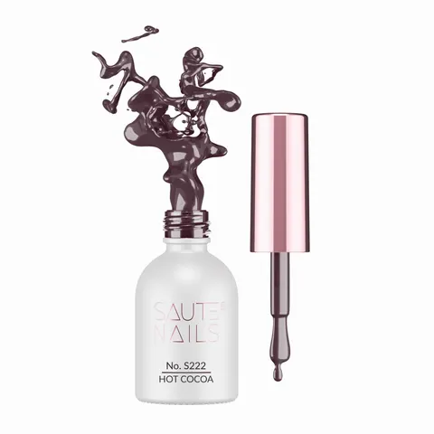 SAUTE NAILS Lakier Hybrydowy - S222 Hot Cocoa 8 ml