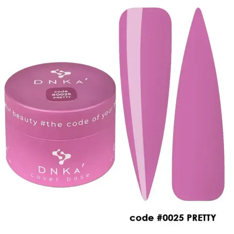 DNKa RUBBER BASE FRENCH NEW FORMULA (cover), 30 ml #0025 Pretty