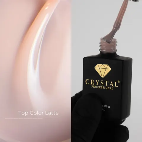 CRYSTAL Top Latte – kamuflujący top hybrydowy UV/LED - 12ml